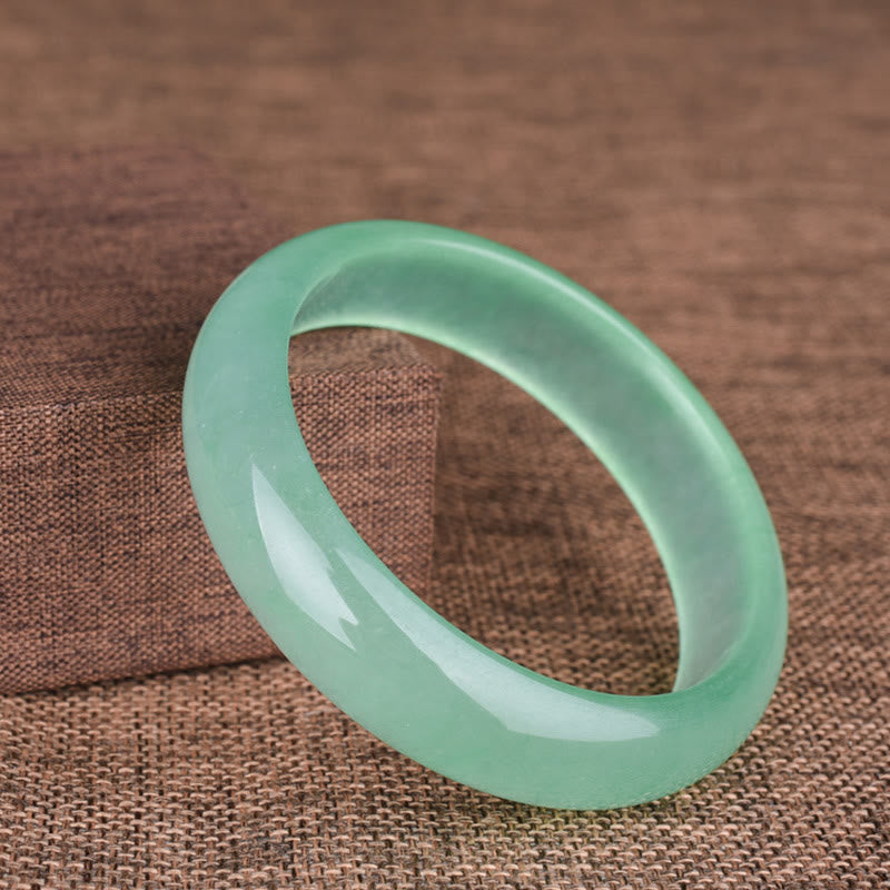 Nimara Ritual Natural Jade Luck Healing Prosperity Bangle Bracelet