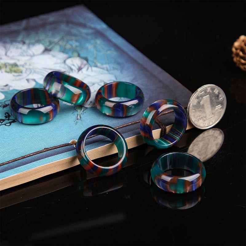 Nimara Ritual Colorful Sea Willow Mala Positive Bracelet Ring