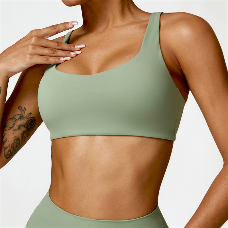 Nimara Ritual Gym Sports Yoga Backless Bra Crop Tank Top Shorts
