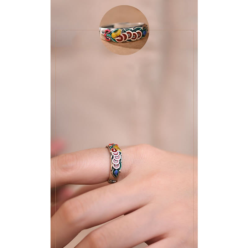 Nimara Ritual Feng Shui Five Emperor Coins Wealth Ring