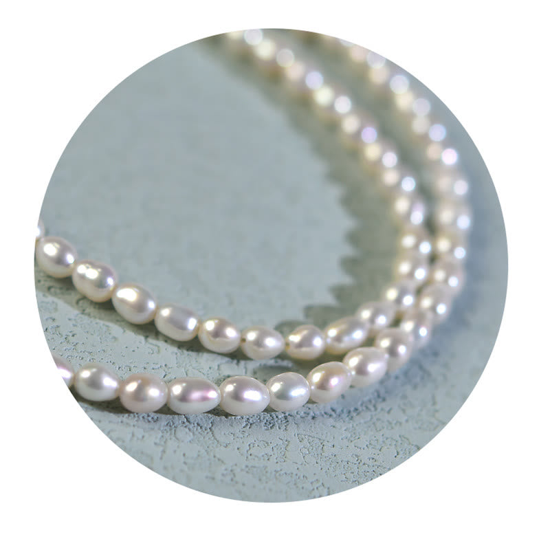 Nimara Ritual 925 Sterling Silver Natural Pearl Larimar Sincerity Necklace Pendant