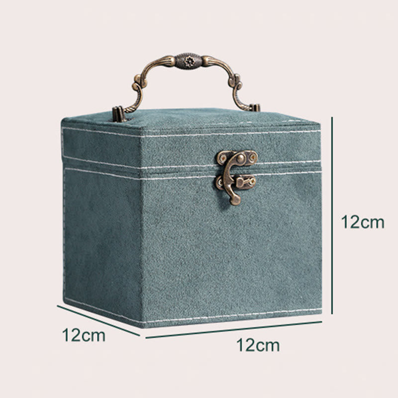Nimara Ritual Jewelry Box Organizer Three-Layer Jewelry Storage Box Flannel Gift Box