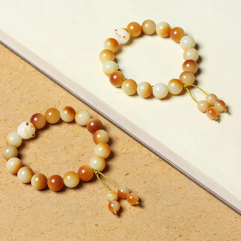Nimara Ritual Natural Bodhi Seed Lovely Paw Claw Peace Wisdom Bracelet