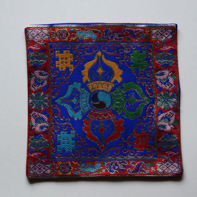 Nimara Ritual Prayer Altar Mat Healing Meditation Vajra Auspicious Symbols