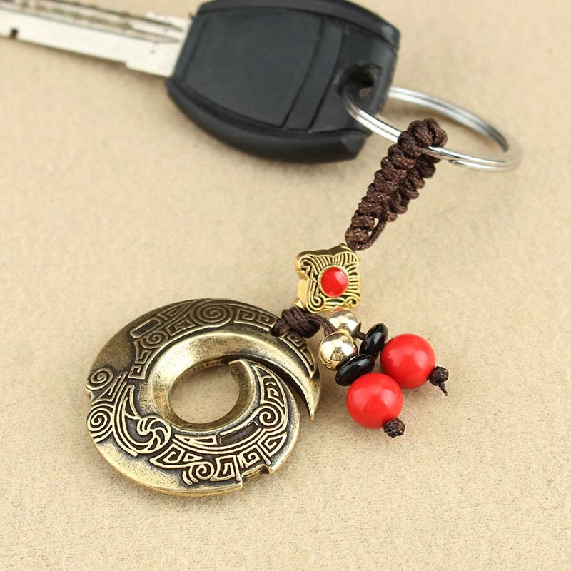 Nimara Ritual Good Luck Fortune Copper Wealth Key Chain