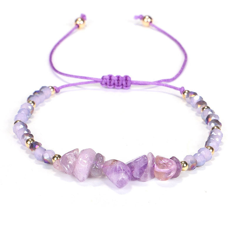 Nimara Ritual Amethyst Purify Knit Bracelet