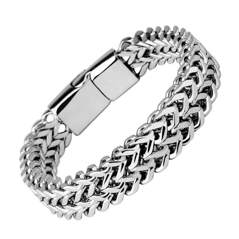 Nimara Ritual Fish Scale Magnetic Buckle Titanium Steel Balance Bracelet Bangle