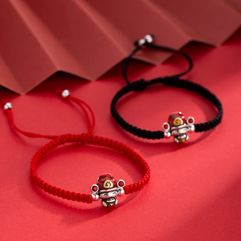 Nimara Ritual God of Wealth Handmade Thread Luck Strength Braid Bracelet