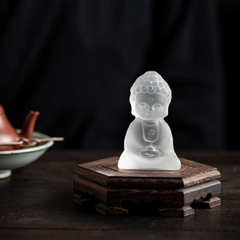 Nimara Ritual Mini Tathagata Buddha Liuli Serenity Desk Decoration