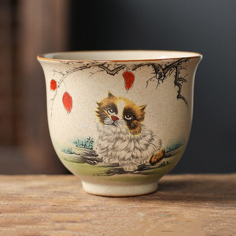 Nimara Ritual 12 Chinese Zodiac Ceramic Teacup Kung Fu Tea Cup 130ml