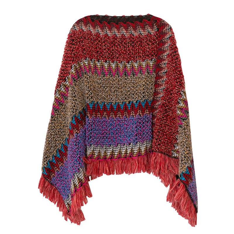 Nimara Ritual Tibetan Shawl Warm Cloak Tibetan Tassel Scarf