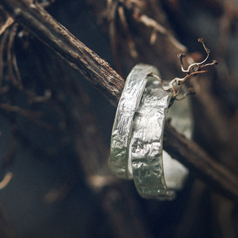 Nimara Ritual 925 Sterling Silver Simple Design Blessing Couple Ring