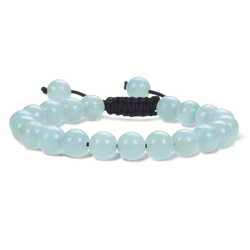 Nimara Ritual Natural Healing Power Gemstone Crystal Beads Unisex Adjustable Macrame Bracelet