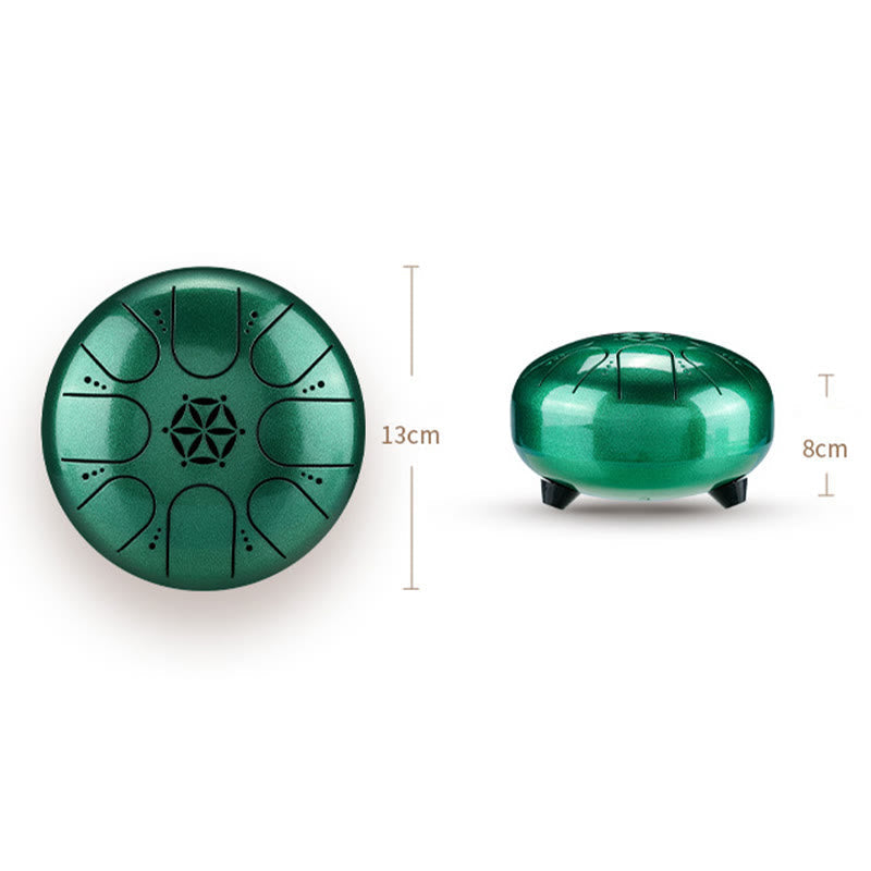 Nimara Ritual Steel Tongue Drum Sound Healing Meditation Yoga Drum Kit 8 Note 5 Inch With Carry Bag