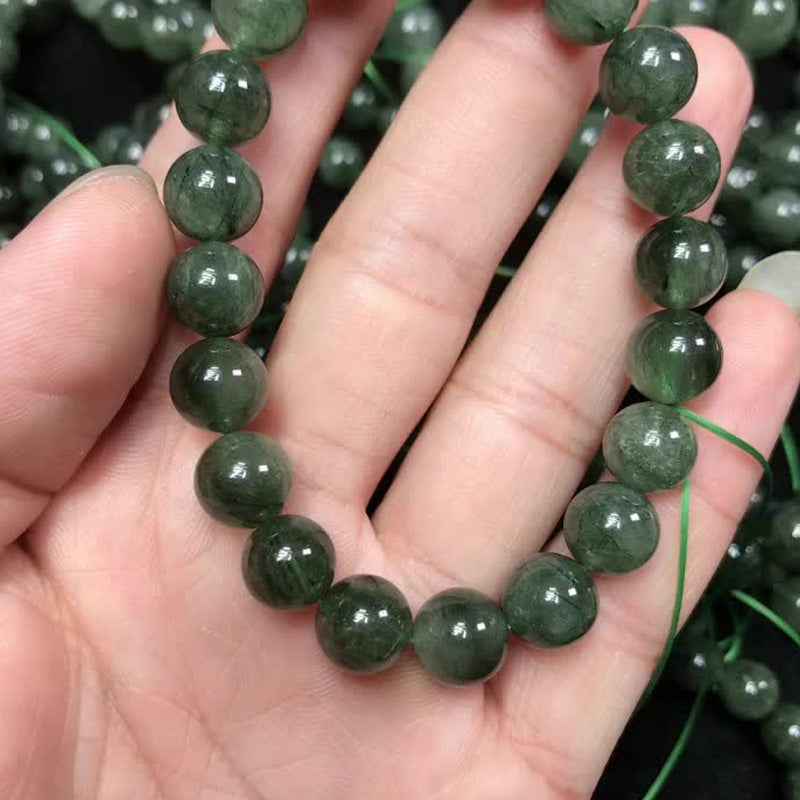 Nimara Ritual Natural Green Crystal Blessing Wealth Bracelet
