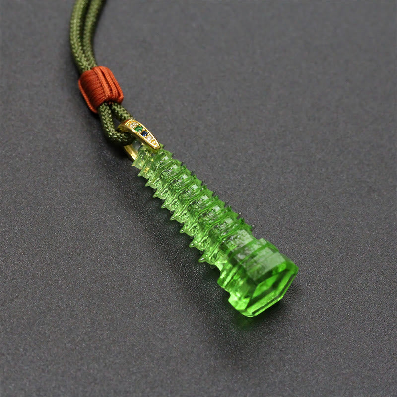 Nimara Ritual Liuli Ancient Pagoda Wisdom Necklace