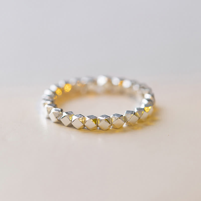 Nimara Ritual 925 Sterling Silver Beaded Blessing Ring