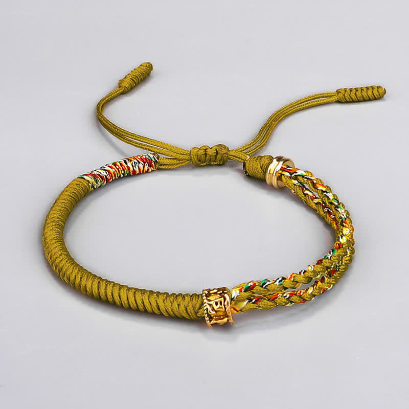 Nimara Ritual Om Mani Padme Hum Protection Luck String Bracelet