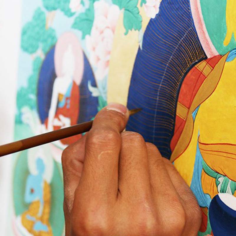 Nimara Ritual Tibetan Thangka Painting Blessing Handmade Decoration