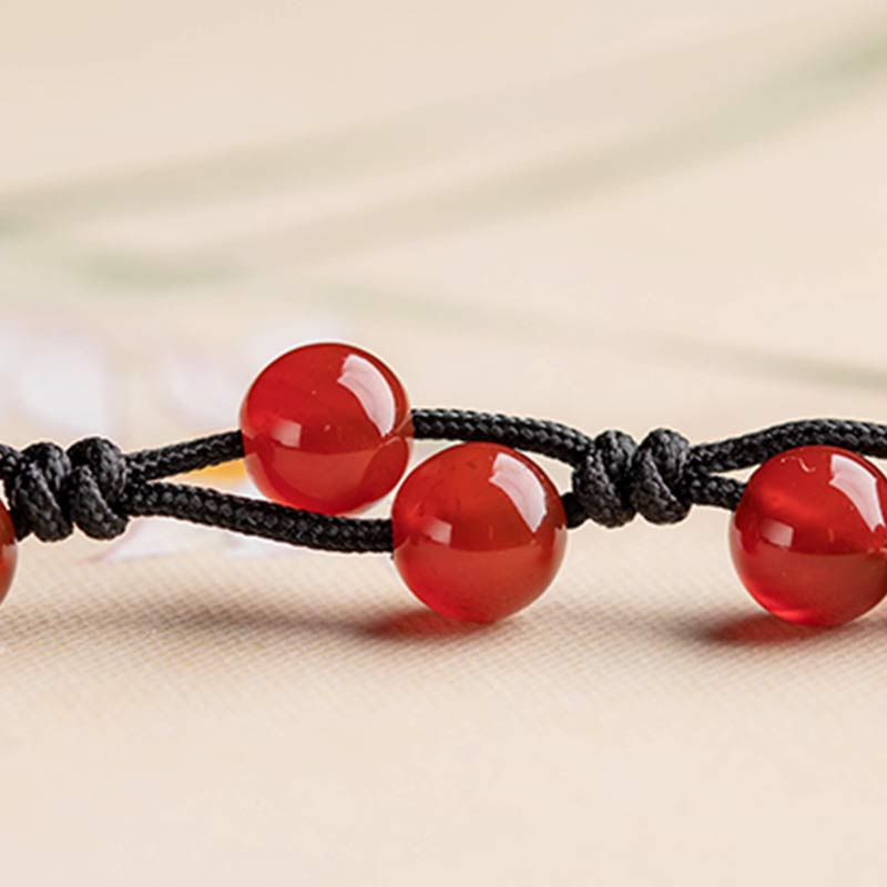 Nimara Ritual Red Agate Moss Agate Cinnabar Calm Bracelet