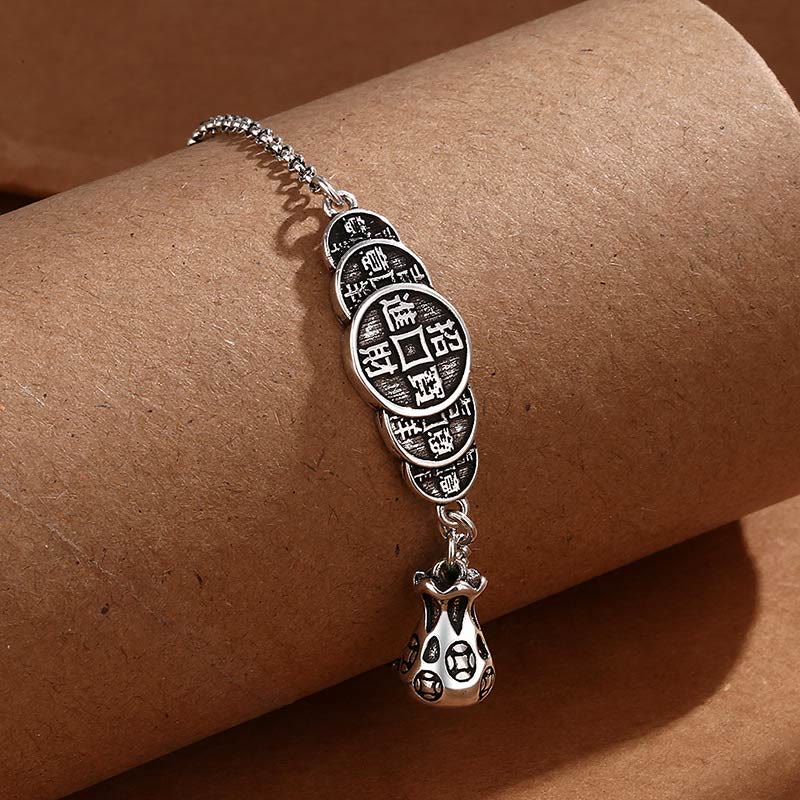 Nimara Ritual Copper Coin Money Bag Wealth Bracelet