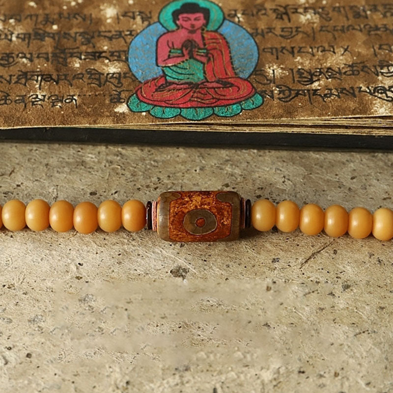 Nimara Ritual Tibet 108 Mala Beads Bodhi Seed Bagua Vajra Wealth Bracelet