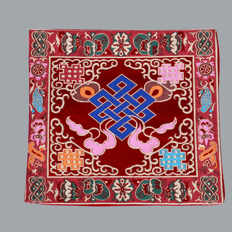 Nimara Ritual Prayer Altar Mat Healing Meditation Vajra Auspicious Symbols
