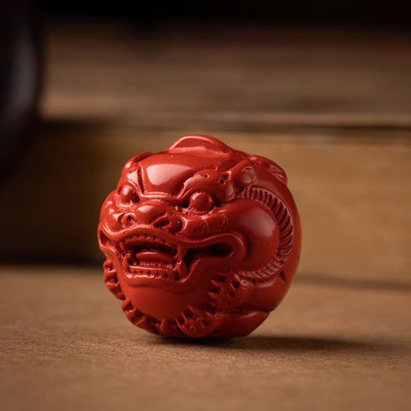 Nimara Ritual Tibet Om Mani Padme Hum PiXiu Copper Coin Small Leaf Red Sandalwood Cinnabar Protection Key Chain