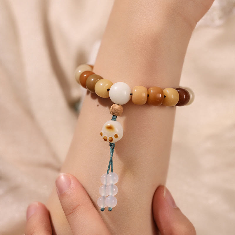 Nimara Ritual Natural Bodhi Seed The Lord of the Corpse Forest Om Mani Padme Hum Wisdom Bracelet