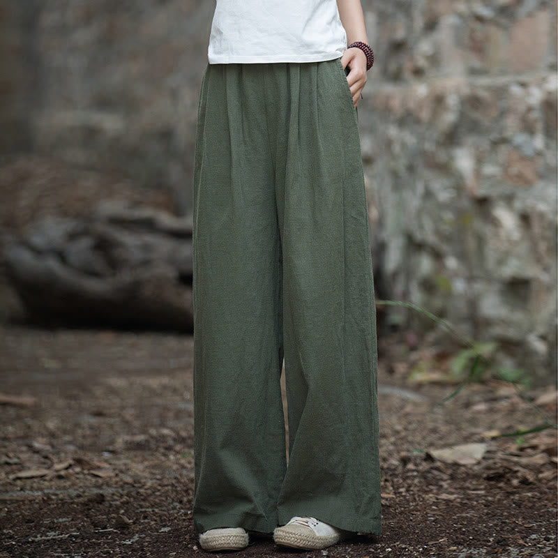 Nimara Ritual Retro Wide Leg Pants Casual Women's Yoga Pants With Pockets