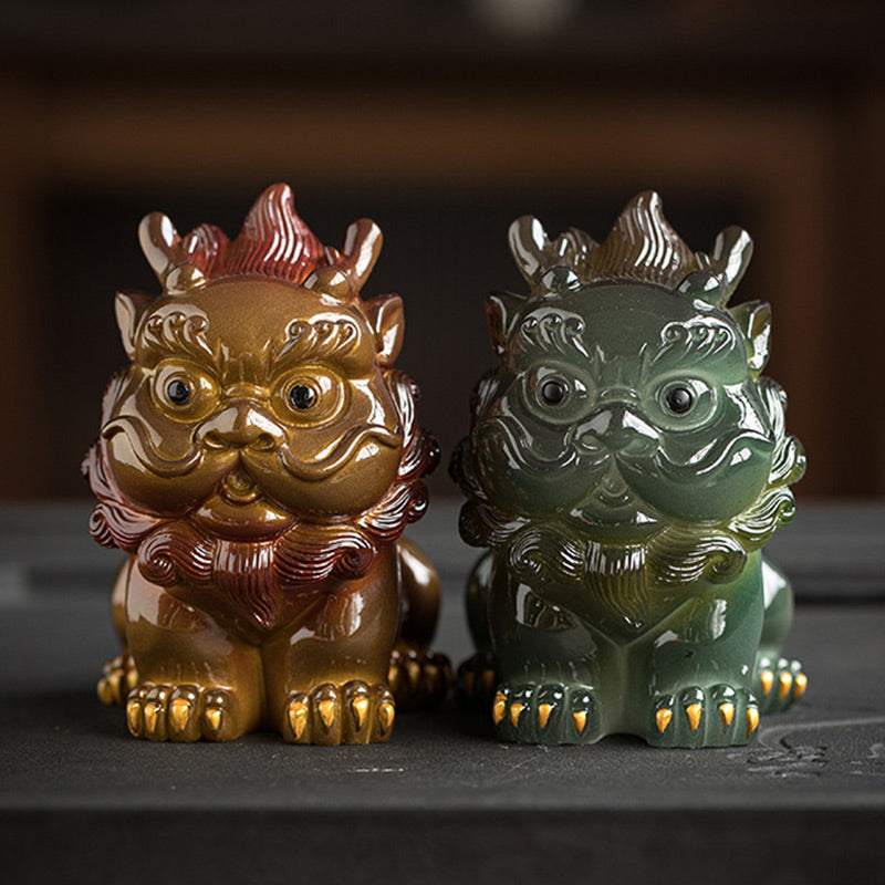 Nimara Ritual Color Changing Small PiXiu Resin Tea Pet Wealth Home Figurine Decoration
