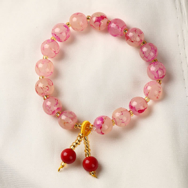 Nimara Ritual Liuli Glass Bead Blessing Harmony Bracelet