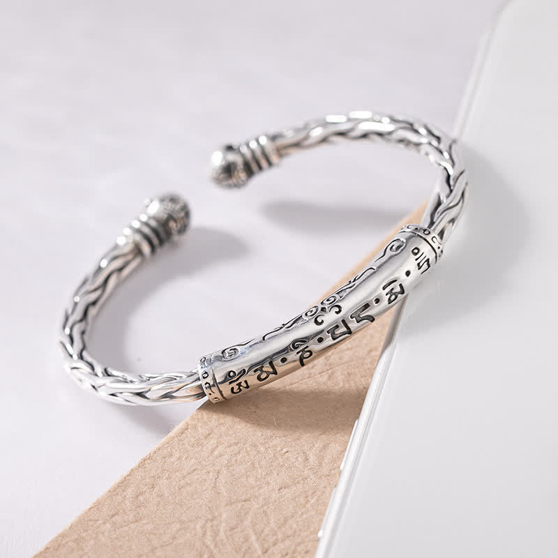 Nimara Ritual Viking Style Twisted Braided Pattern Copper Balance Bracelet Bangle