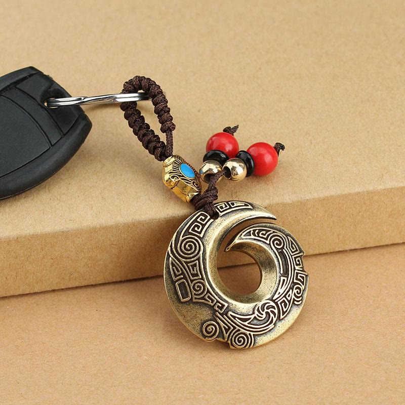 Nimara Ritual Good Luck Fortune Copper Wealth Key Chain