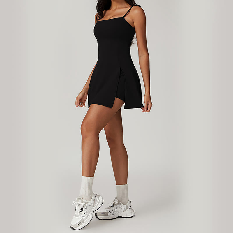 Nimara Ritual Solid Backless Tennis Yoga Women Sports Dress