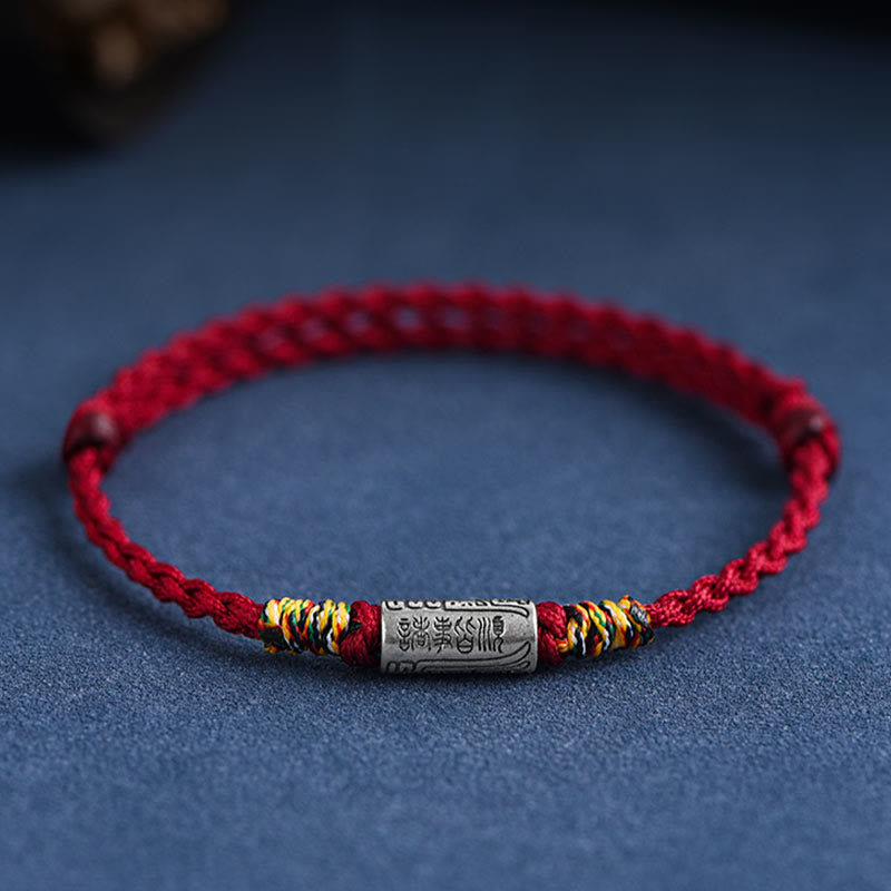 Nimara Ritual Handcrafted 925 Sterling Silver Everything Goes Well Design Protection Strength Bracelet Anklet