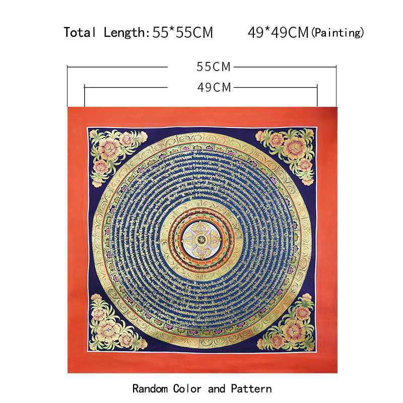 Nimara Ritual Tibetan Handmade Thangka Painting Spiritual Blessing Blind Box Random Color Pattern