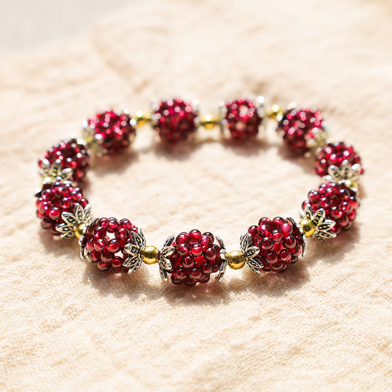 Nimara Ritual Natural Garnet Healing Bracelet