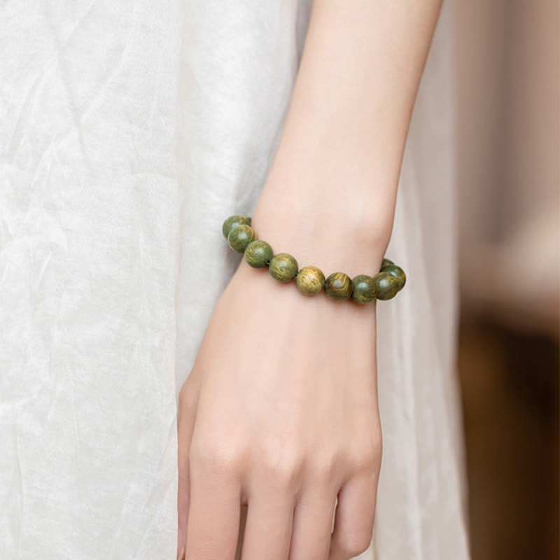 Nimara Ritual Tibetan Green Sandalwood Soothing Cure Bracelet