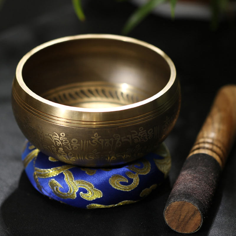 Nimara Ritual Tibetan Meditation Sound Bowl Handcrafted for Healing and Mindfulness Singing Bowl Set