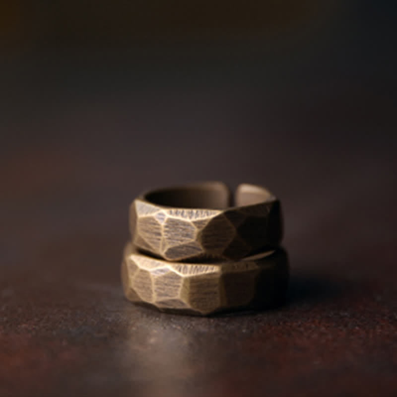 Nimara Ritual Tibetan Simple Design Copper Wealth Ring