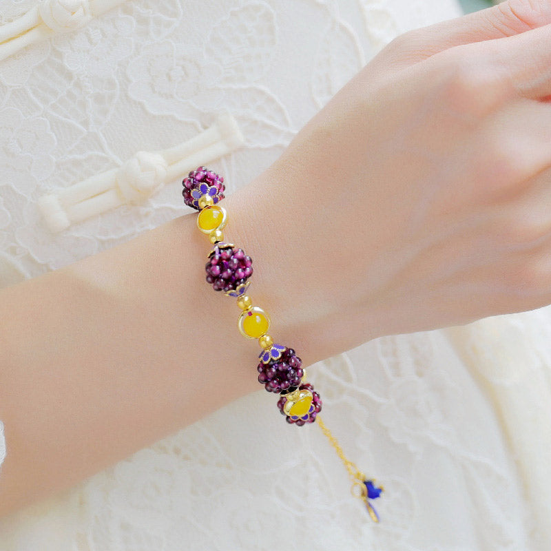 Nimara Ritual Tibetan Garnet Calm Bracelet