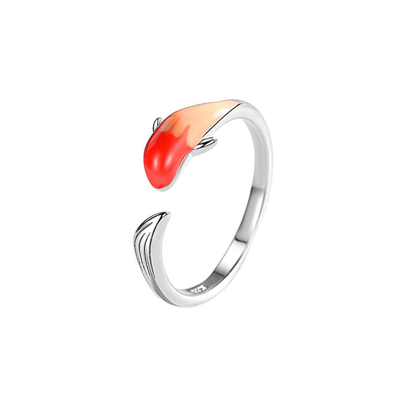 Nimara Ritual Koi Fish Copper Balance Luck Adjustable Ring