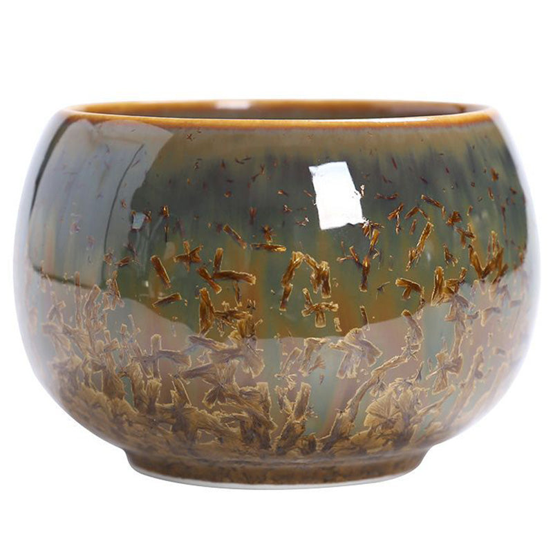 Nimara Ritual Colorful Brown Ceramic Teacup Kung Fu Tea Cup Bowl