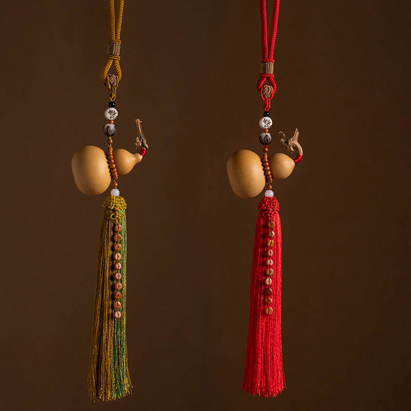 Nimara Ritual Feng Shui Coins Gourd Chinese Knot Lucky Coins Five Emperor Money Wealth Tassels Decoration