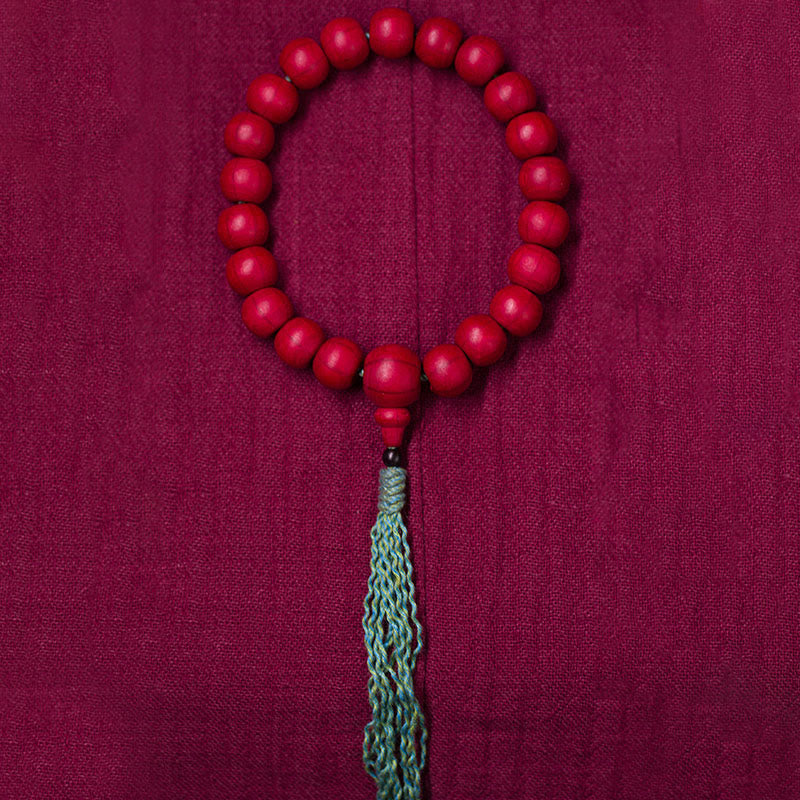 Nimara Ritual Abelia Biflora Wood Warding Off Evil Spirits Wrist Mala