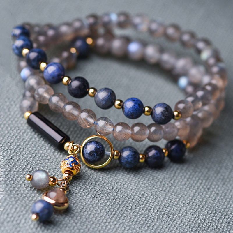 Nimara Ritual Moonstone Lazurite Calm Healing Positive Bracelet