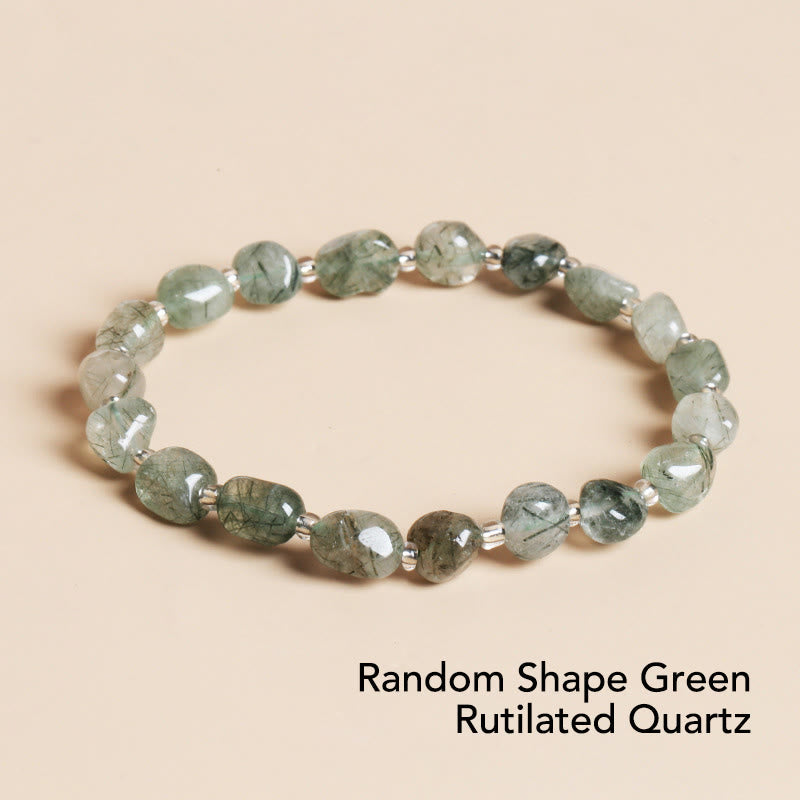 Nimara Ritual Natural Irregular Shape Stone Crystal Meditation Balance Bracelet