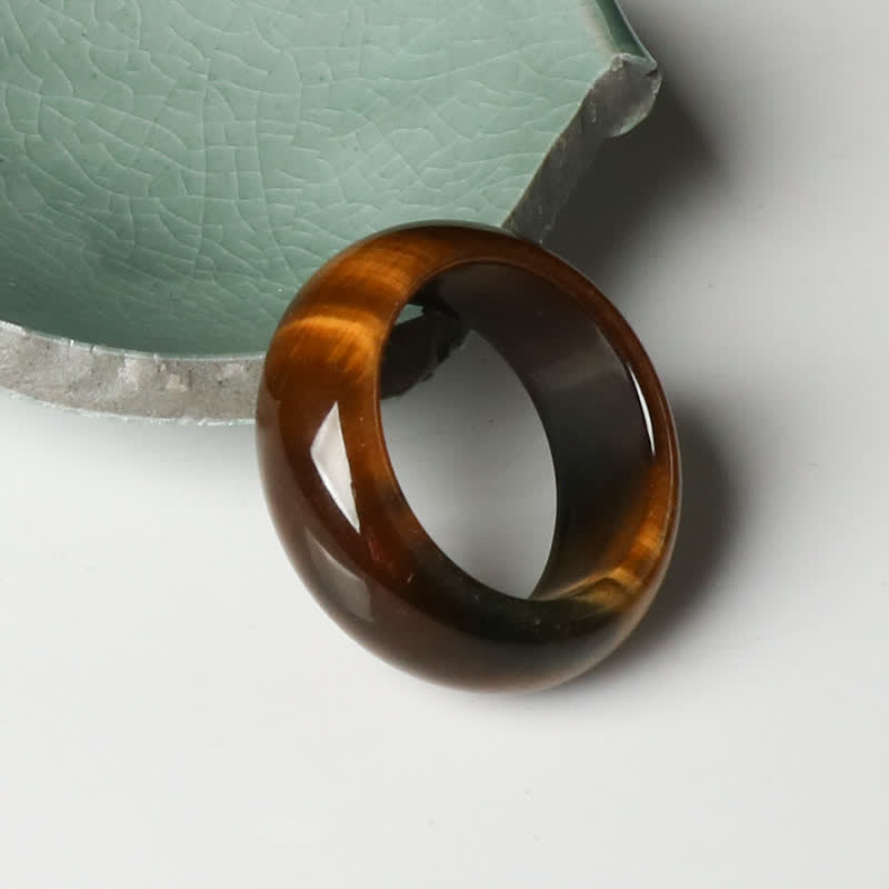 Nimara Ritual Tiger Eye Stone Strength Protection Ring