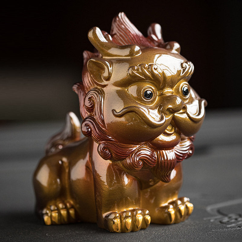 Nimara Ritual Color Changing Small PiXiu Resin Tea Pet Wealth Home Figurine Decoration